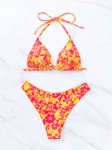 Triangel Bikini Top Flowersplash