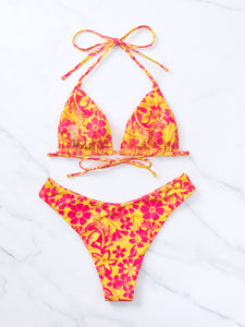 Triangel Bikini Top Flowersplash